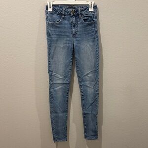 American Eagle Outfitters Light Blue Skinny Jeans